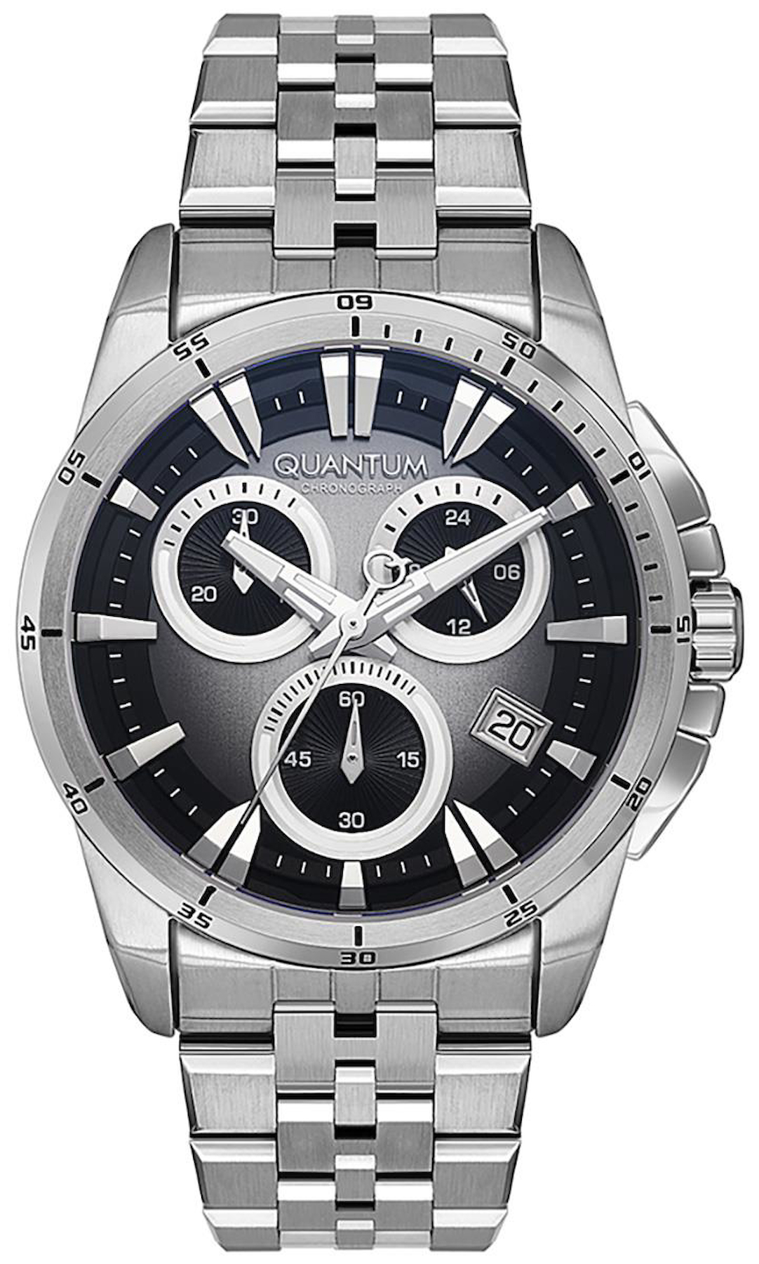 Quantum PWG1124.350 Takvimli 44 mm Çelik Kordon Analog Erkek Kol Saati