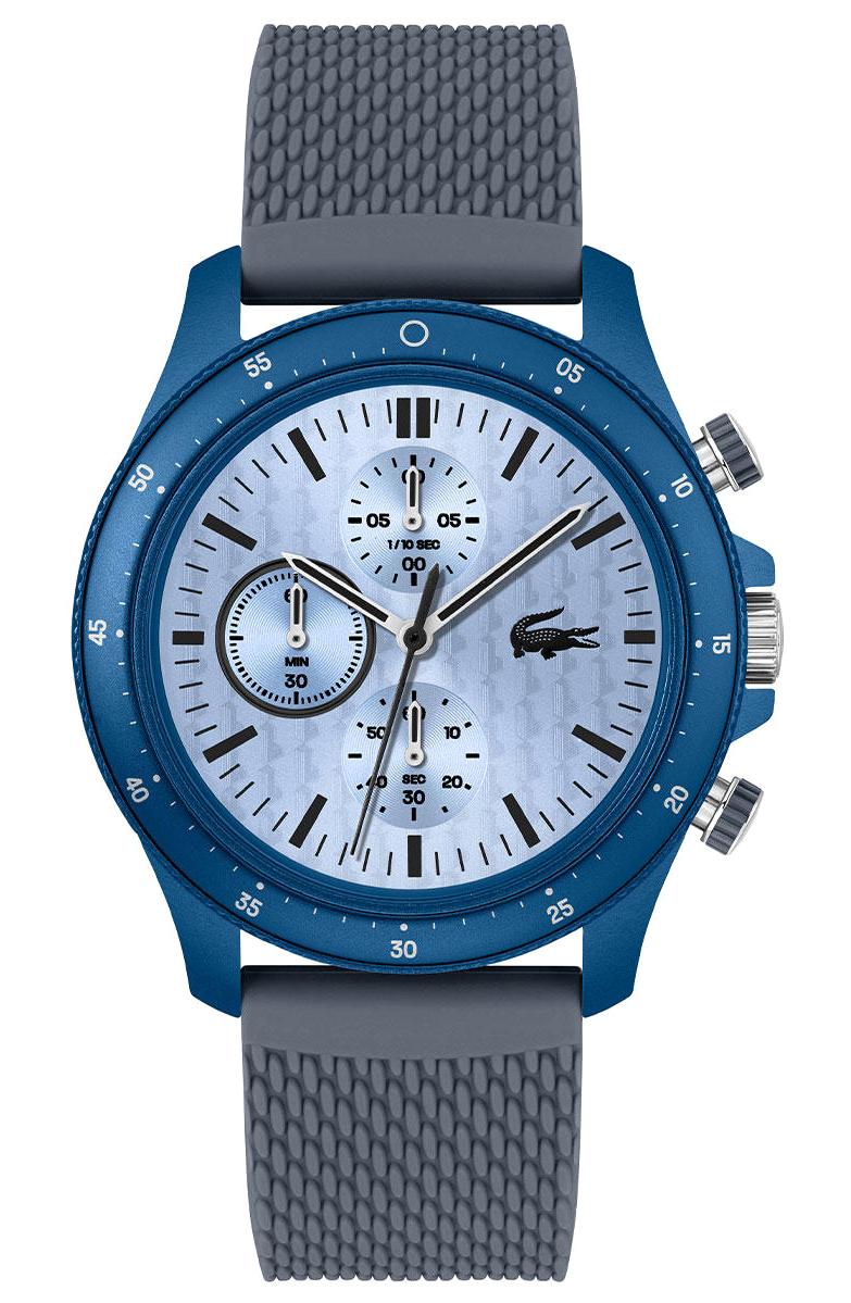 Lacoste LAC2011327 Takvimli 44 mm Gri Silikon Kordon Analog Erkek Kol Saati