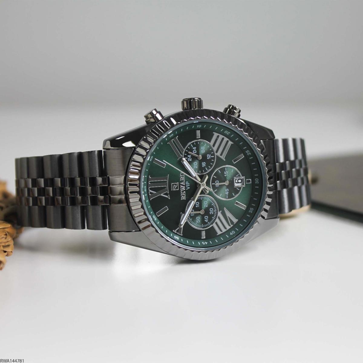 Reward RWA144781 Takvimli 43 mm Füme Çelik Kordon Analog Erkek Kol Saati