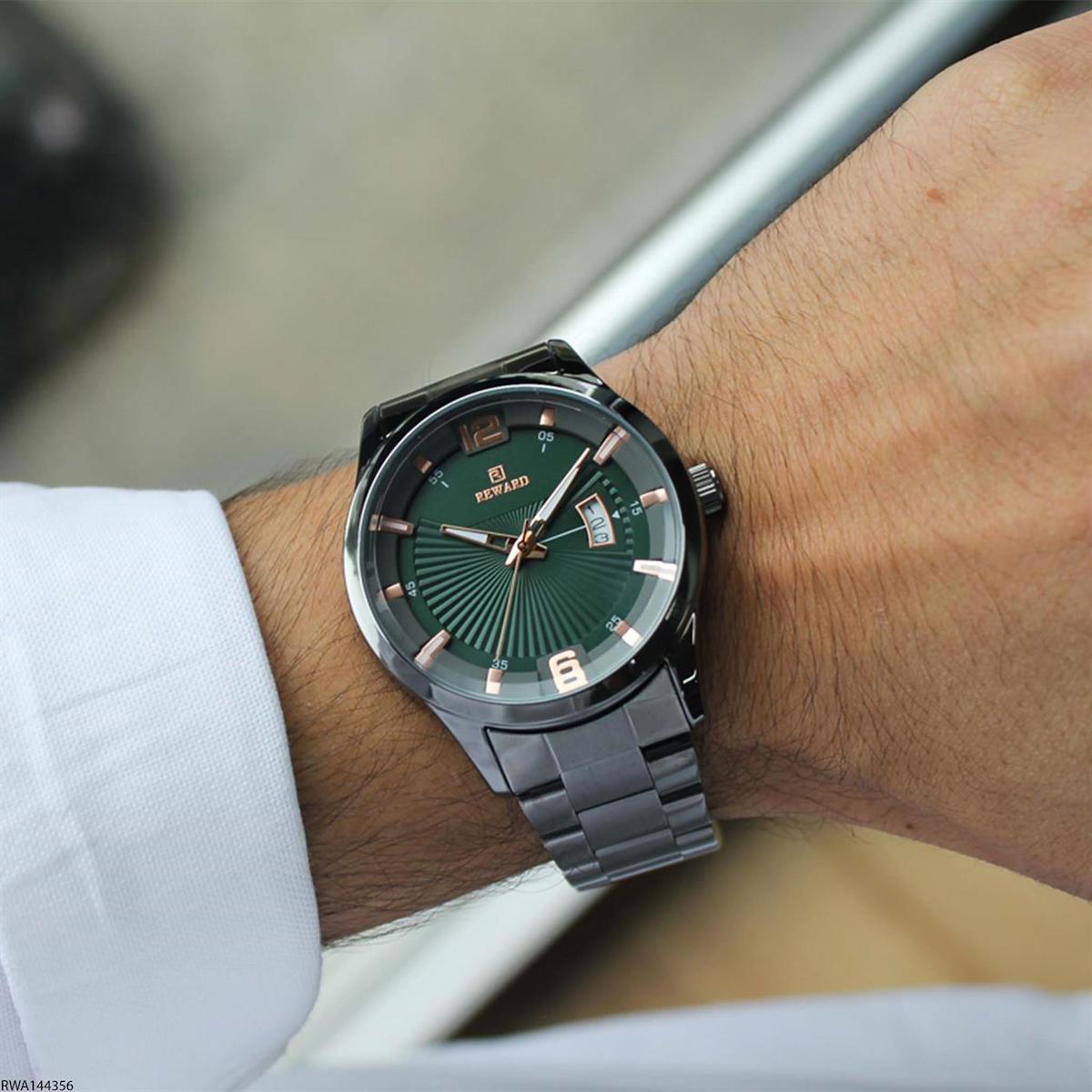 Reward RWA144356 Takvimli 44 mm Çelik Kordon Analog Erkek Kol Saati