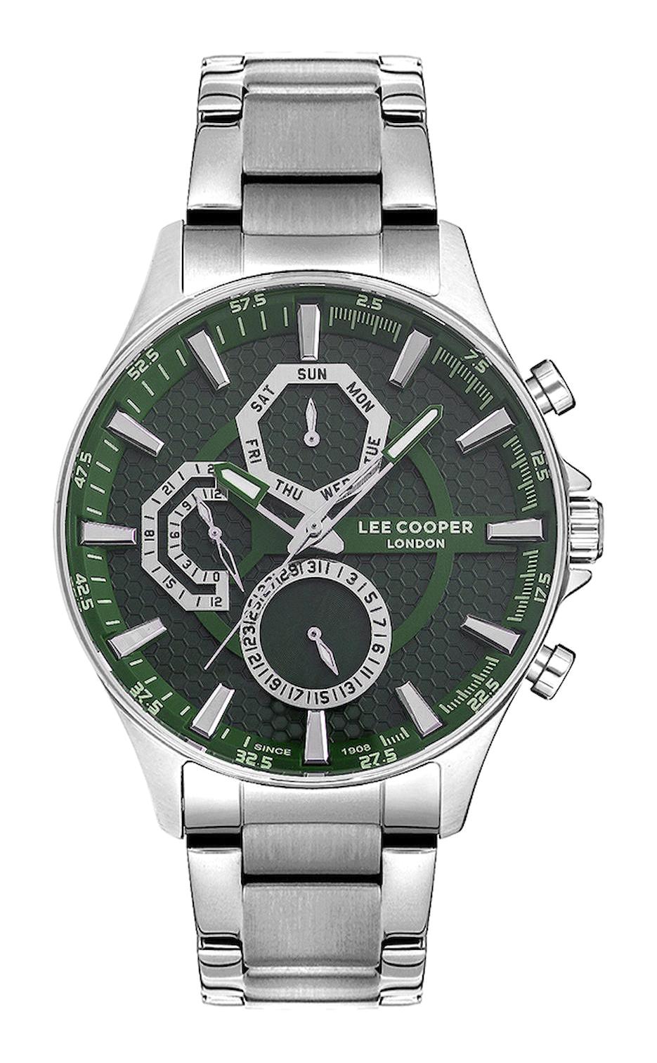 Lee Cooper LC07169.370 Takvimli 41-45 mm Çelik Kordon Analog Erkek Kol Saati