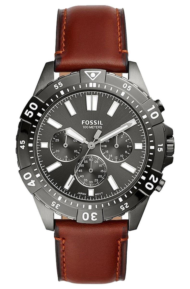 Fossil FS5770 Takvimli 44 mm Kahverengi Deri Kordon Analog Erkek Kol Saati