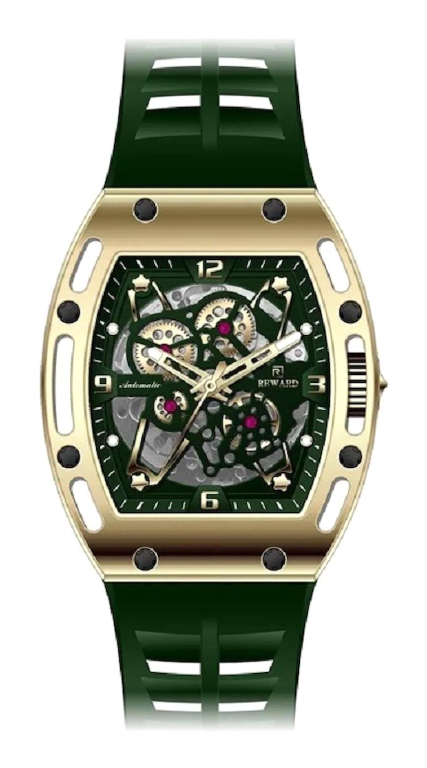 Reward A144968 42 mm Yeşil Silikon Kordon Analog Erkek Kol Saati