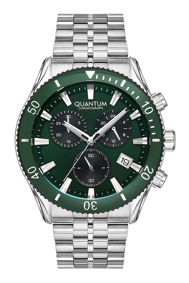 Quantum PWG1030.370 Takvimli 42 mm Çelik Kordon Analog Erkek Kol Saati