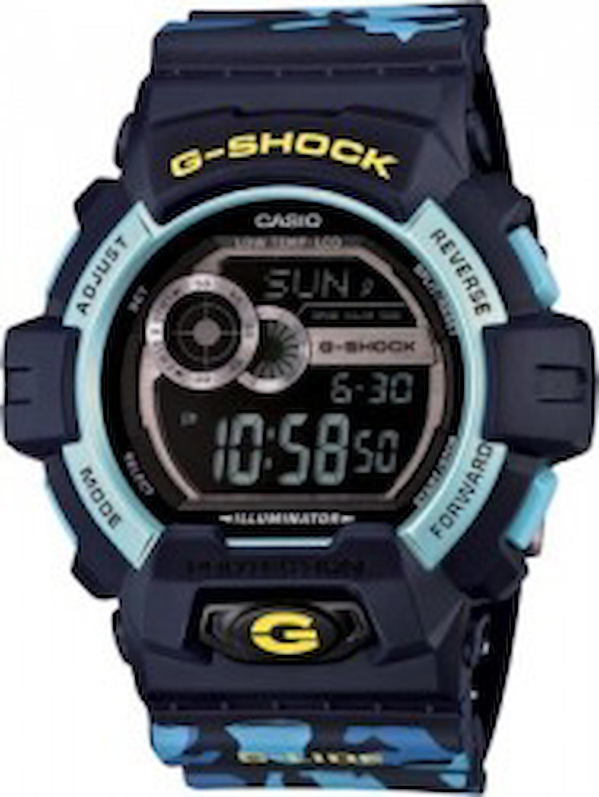 Casio GLS-8900CM-2DR Takvimli Lacivert Çelik Kordon Analog Kol Saati