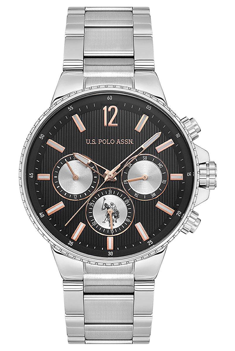 U.S. Polo Assn USPA1074-01 Takvimli 43 mm Çelik Kordon Analog Erkek Kol Saati