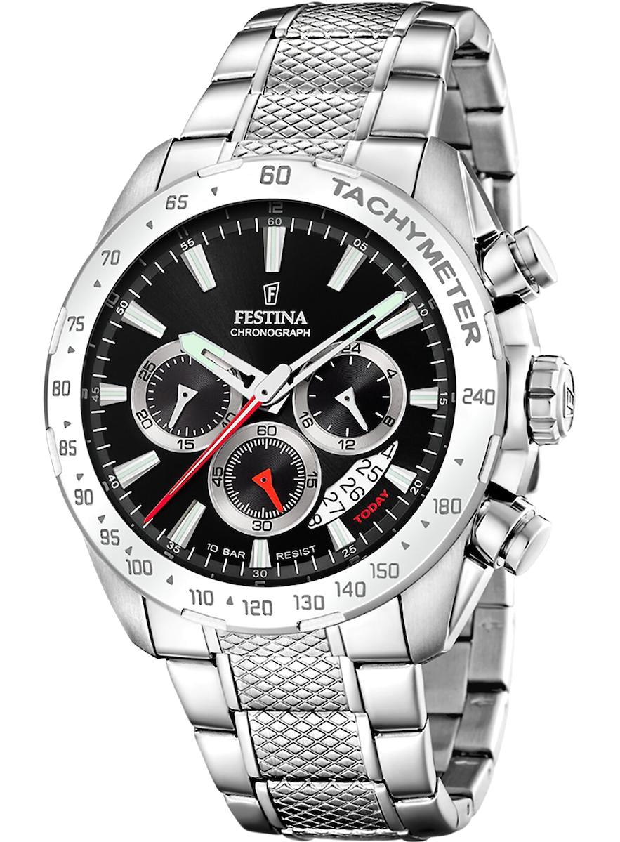 Festina F20668/4 Takvimli 45 mm Çelik Kordon Analog Erkek Kol Saati
