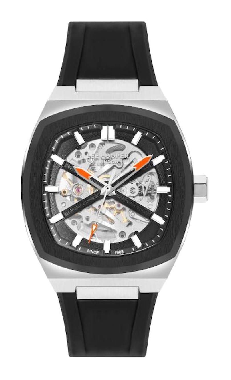 Lee Cooper LC07902.351 Siyah Silikon Kordon Analog Kol Saati