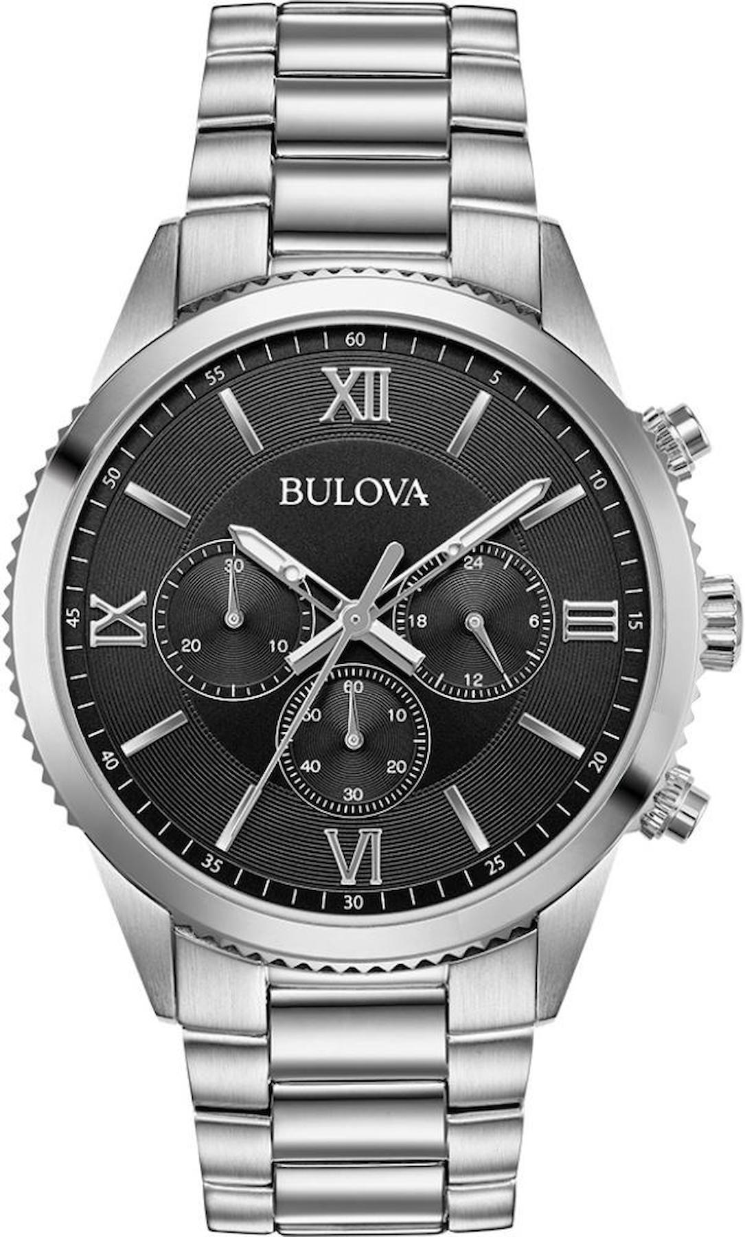 Bulova 96A212 Takvimli 42 mm Çelik Kordon Analog Erkek Kol Saati