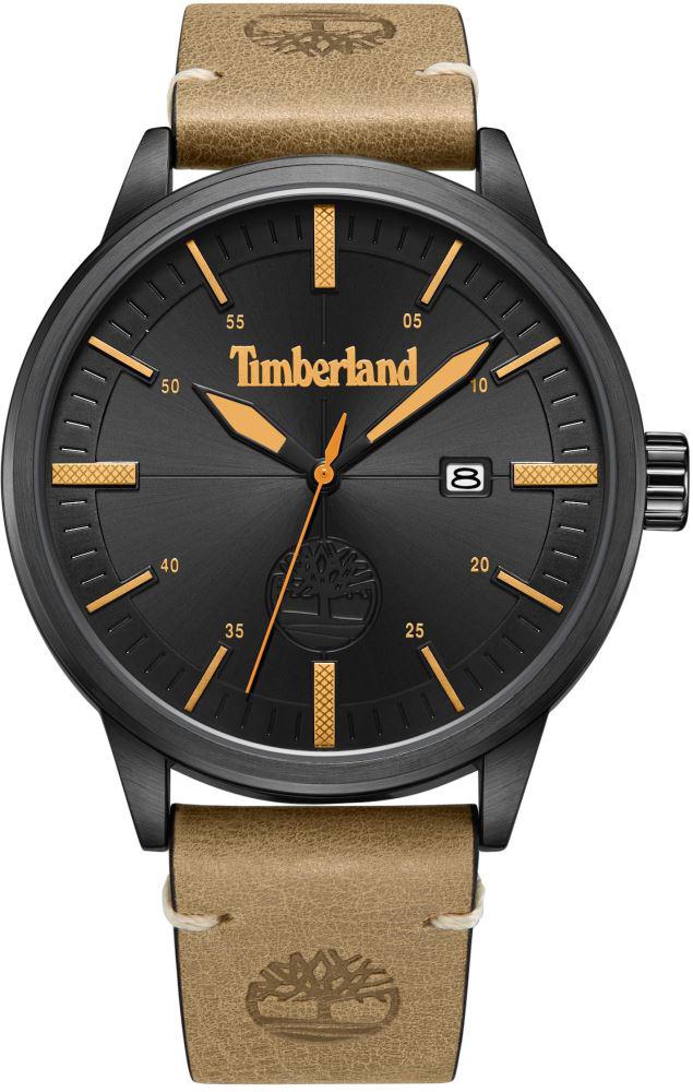 Timberland TDWGB2182602 Takvimli 44 mm Kahverengi Deri Kordon Analog Kol Saati