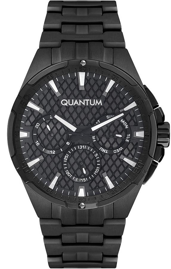 Quantum HNG889.650 43 mm Siyah Çelik Kordon Analog Erkek Kol Saati