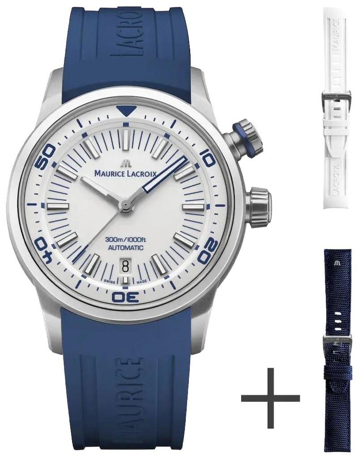 Maurice Lacroix ML-PT6248SS00L130-4 Takvimli 42 mm Çok Renkli Çelik Kordon Analog Erkek Kol Saati