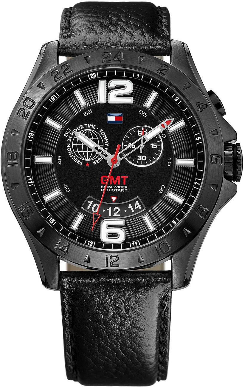 Tommy Hilfiger TH1790972 Takvimli 42 mm Siyah Deri Kordon Analog Kol Saati