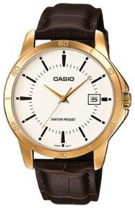 Casio MTP-V004GL-7AUDF Takvimli 41 mm Kahverengi Deri Kordon Analog Kol Saati