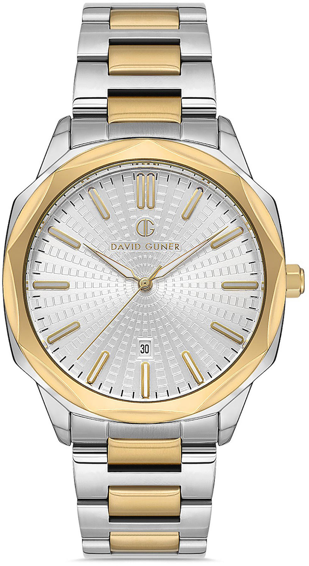 David Guner DG-8647GA-D1 Takvimli 42 mm Altın-Metal Kordon Analog Kol Saati