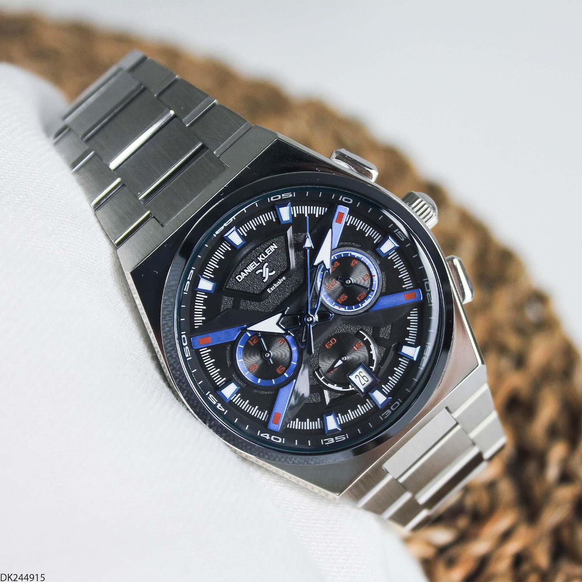 Daniel Klein DK244915 Takvimli 42 mm Çelik Kordon Analog Erkek Kol Saati