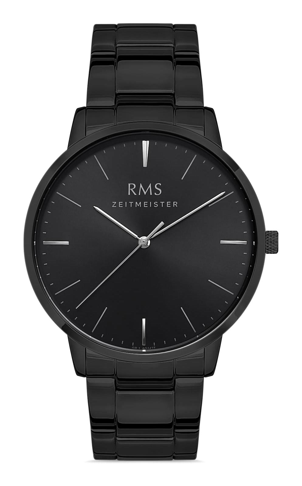 Romanson GR.1.AG1427.07 41 mm Siyah Çelik Kordon Analog Erkek Kol Saati