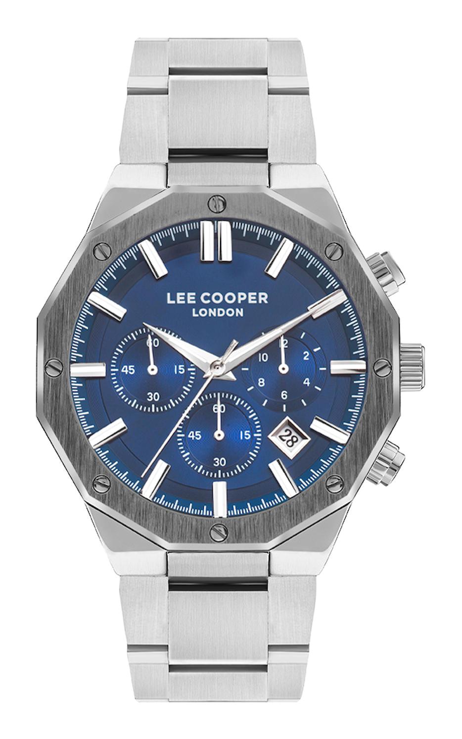 Lee Cooper LC07807.390 Takvimli 45 mm Çelik Kordon Analog Erkek Kol Saati
