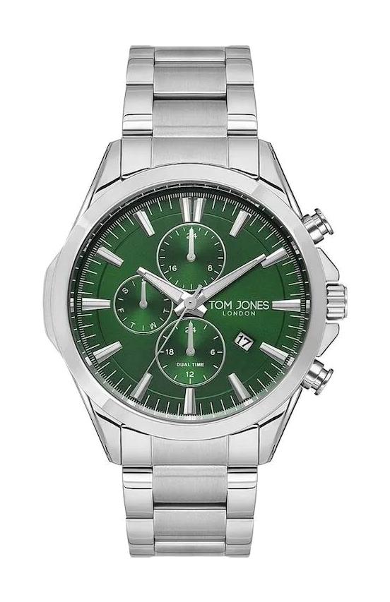 Tom Jones J-1-1280-03 Takvimli 44 mm Çelik Kordon Analog Erkek Kol Saati