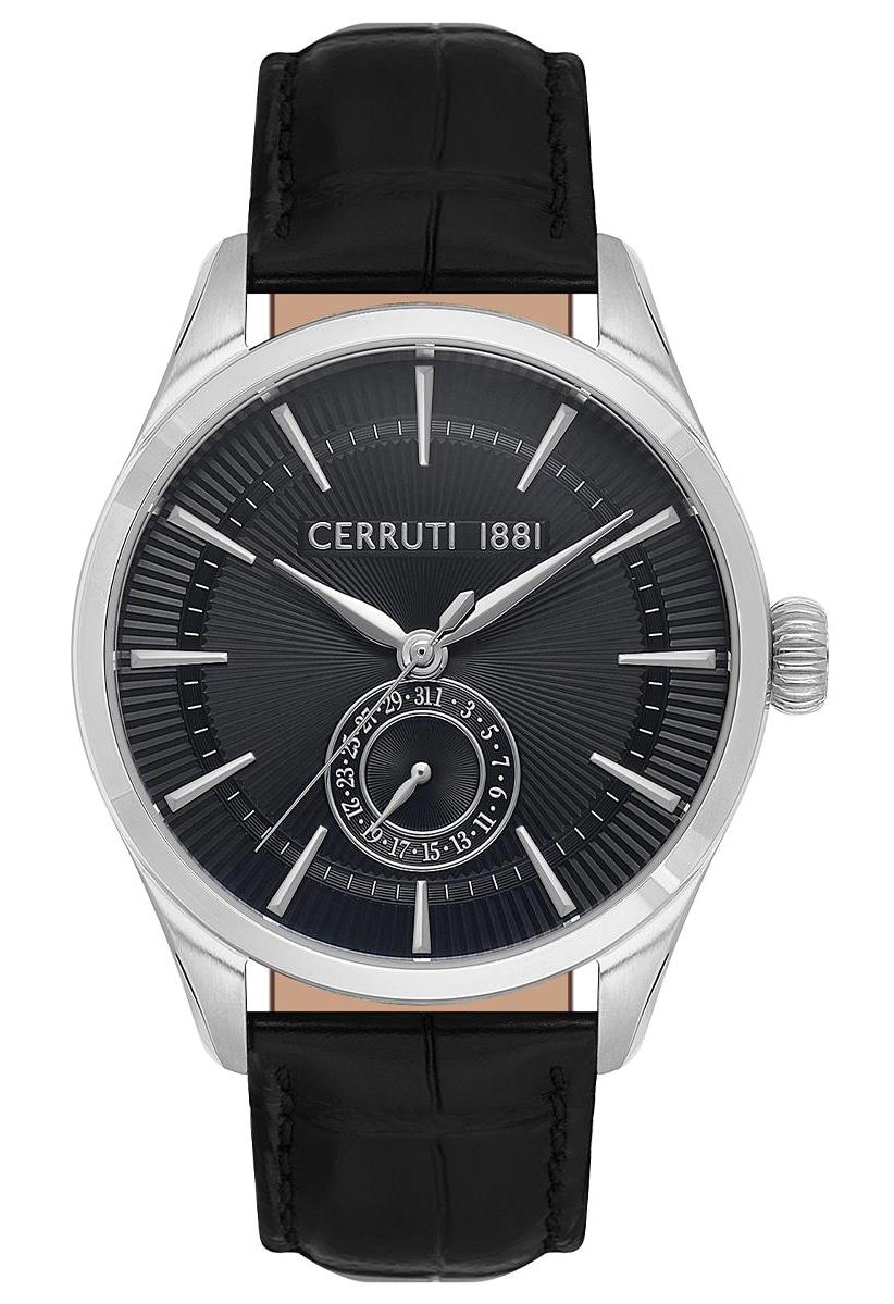 Cerruti 1881 CIWGB0020004 Takvimli 40 mm Siyah Çelik Kordon Analog Erkek Kol Saati