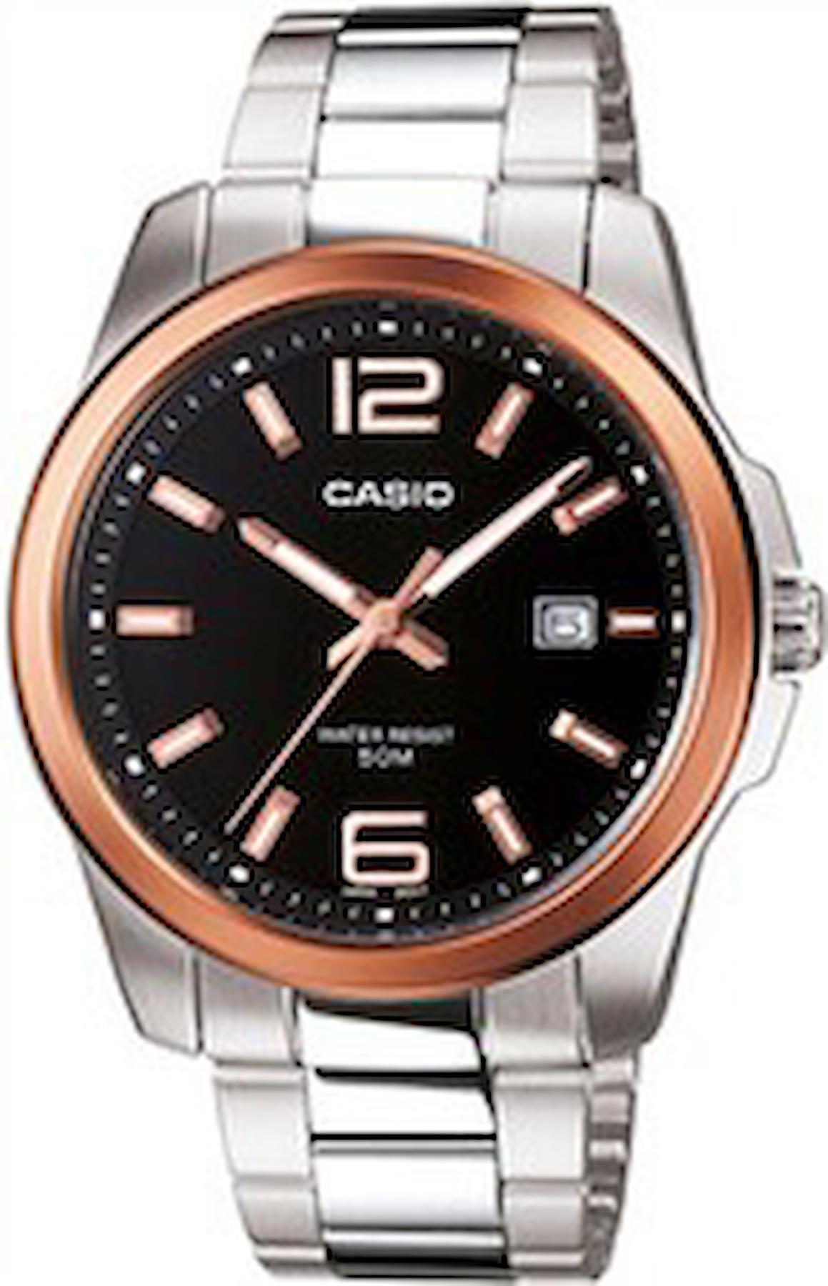 Casio MTP-1296D-1AVDF Takvimli 41 mm Çelik Kordon Analog Erkek Kol Saati