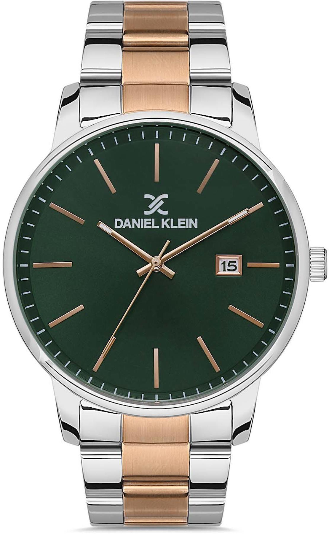 Daniel Klein DKE.1.10023.4 Takvimli 44 mm Gri-Rose Gold Çelik Kordon Analog Erkek Kol Saati