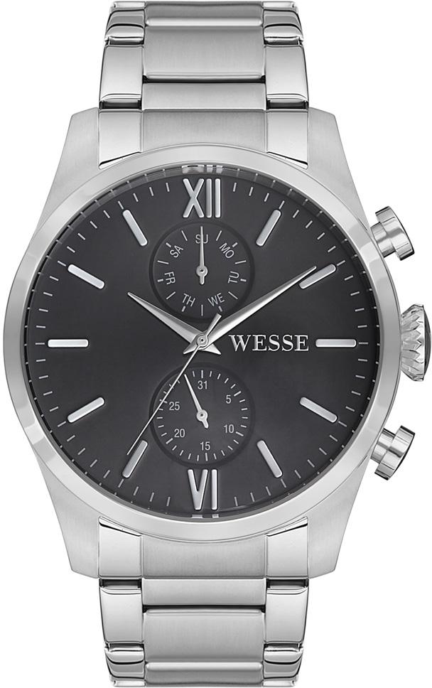 Wesse WWG205301 Pusulalı Takvimli 46 mm Çelik Kordon Analog Erkek Kol Saati