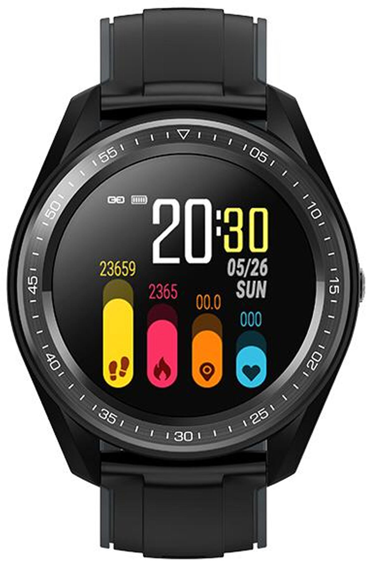 Quark QSM-100-8 Takvimli 46-50 mm Siyah Metal Kordon Analog Kol Saati