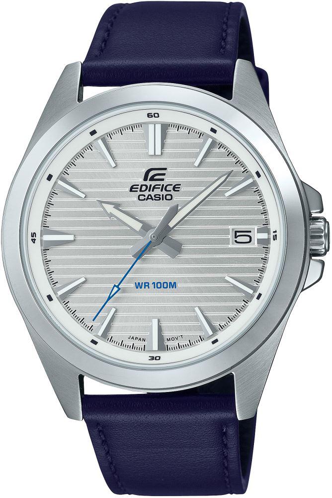 Casio EFV-140L-7AVUDF Takvimli 43.9 mm Lacivert Deri Kordon Analog Kol Saati