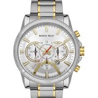 Northwest NW-2102-H Takvimli 45 mm Altın-Çelik Kordon Analog Erkek Kol Saati