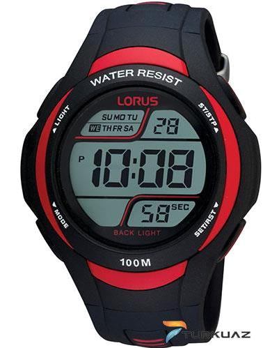 Lorus R2307EX9 Takvimli Siyah Silikon Kordon Analog Erkek Kol Saati