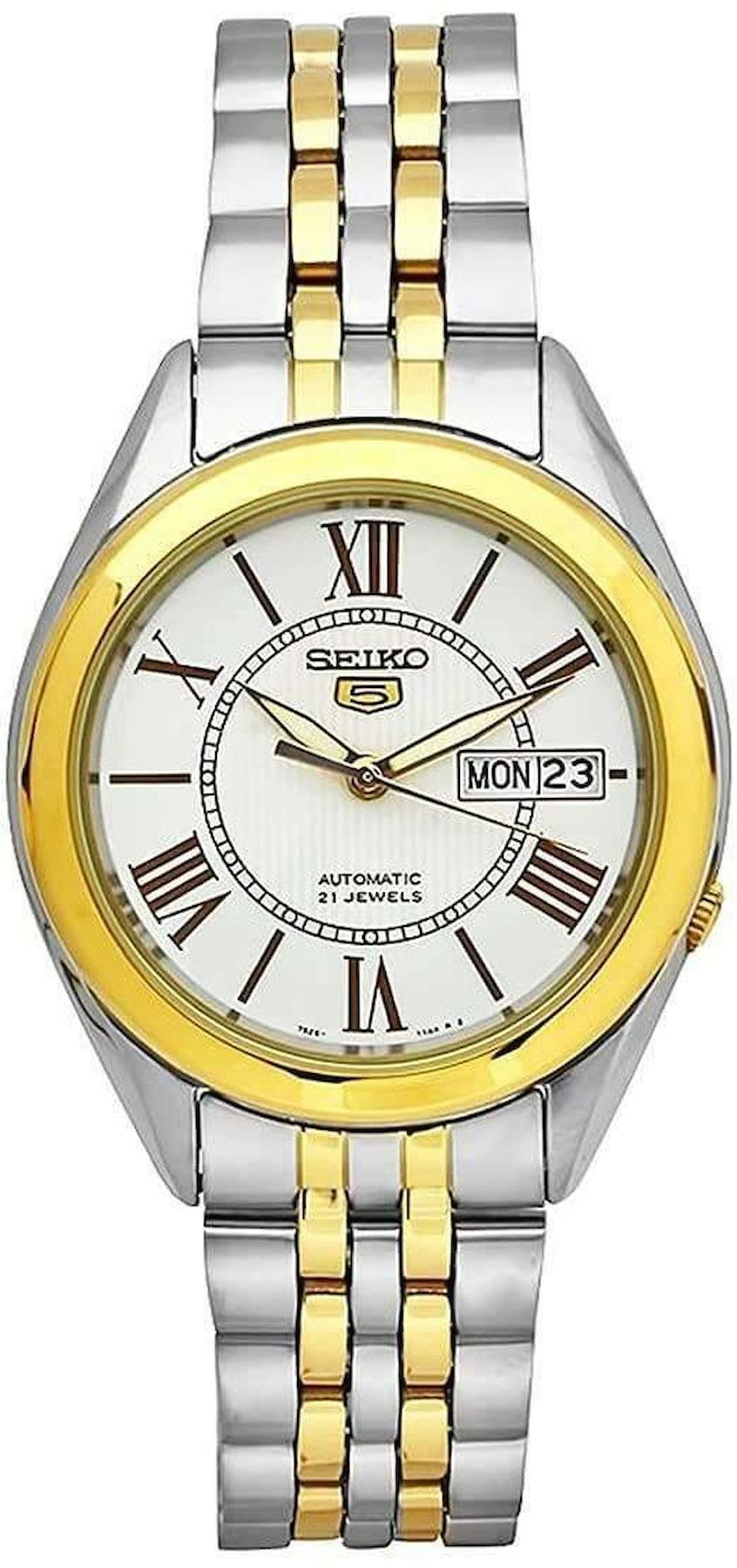 Seiko SNKL36J1 Takvimli 40 mm Altın-Çelik Kordon Analog Erkek Kol Saati