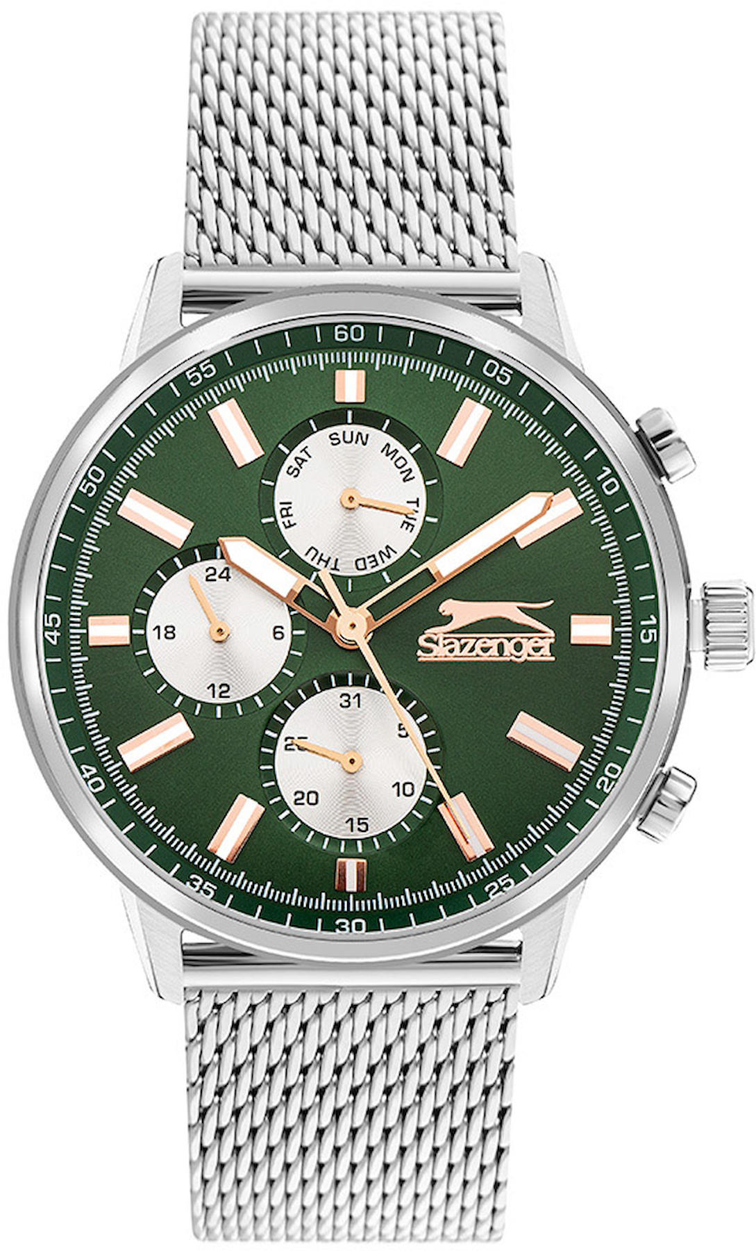 Slazenger SL.09.2263.2.04 Takvimli 45 mm Çelik Kordon Analog Erkek Kol Saati