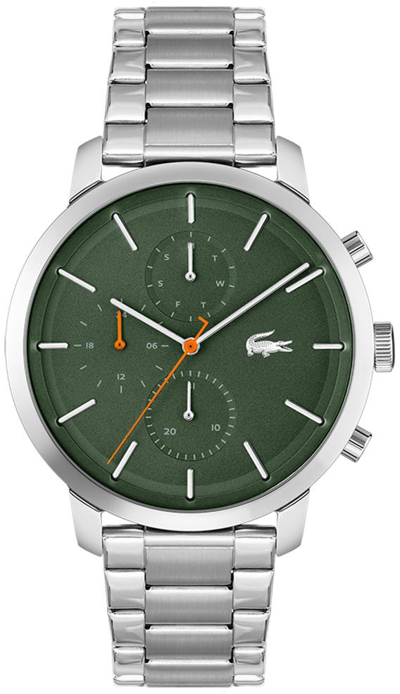 Lacoste LAC2011178 Takvimli 44 mm Çelik Kordon Analog Erkek Kol Saati