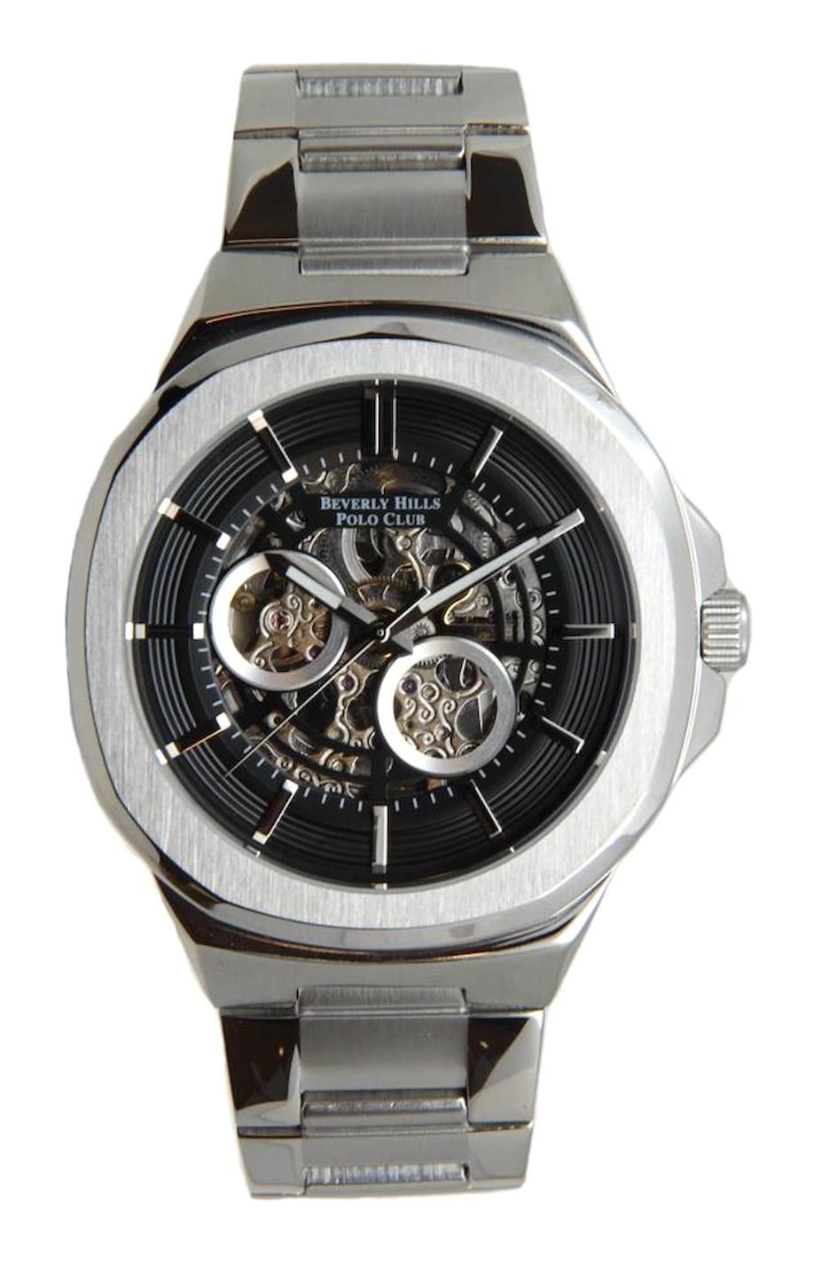 Beverly Hills Polo Club BP3279X350 Takvimli 48 mm Çelik Kordon Analog Erkek Kol Saati
