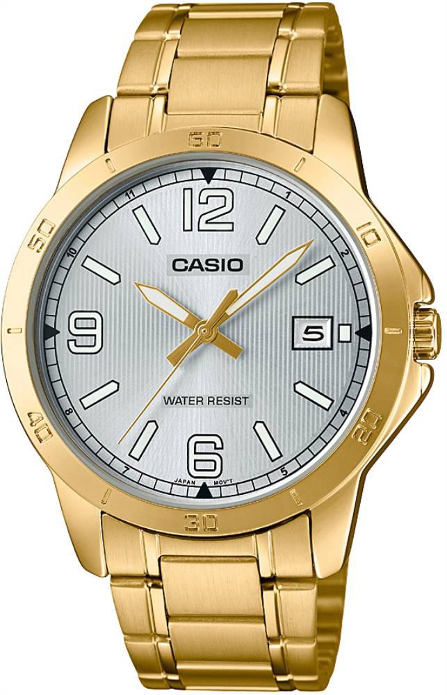 Casio MTP-V004G-7B2UDF Takvimli 41 mm Altın Çelik Kordon Analog Kol Saati