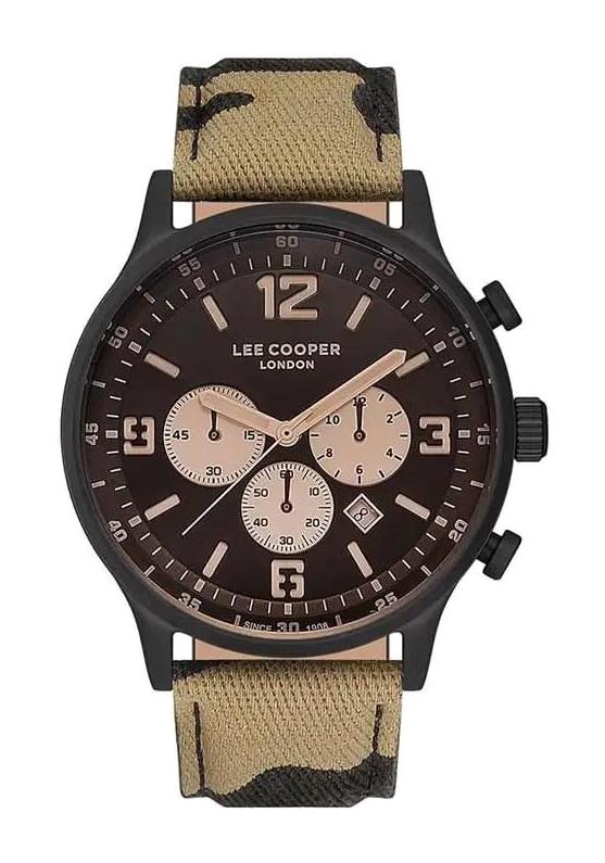 Lee Cooper LC07162.652 Takvimli 46-50 mm Çok Renkli Kanvas Kordon Analog Erkek Kol Saati