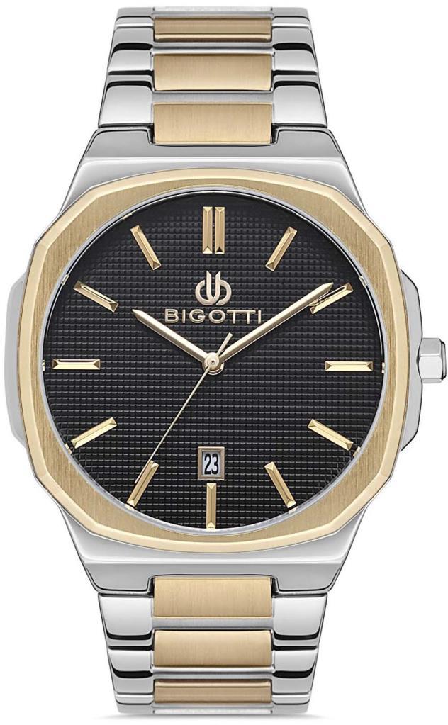 Bigotti BG.1.10225.3 Takvimli 44 mm Altın-Metal Kordon Analog Erkek Kol Saati