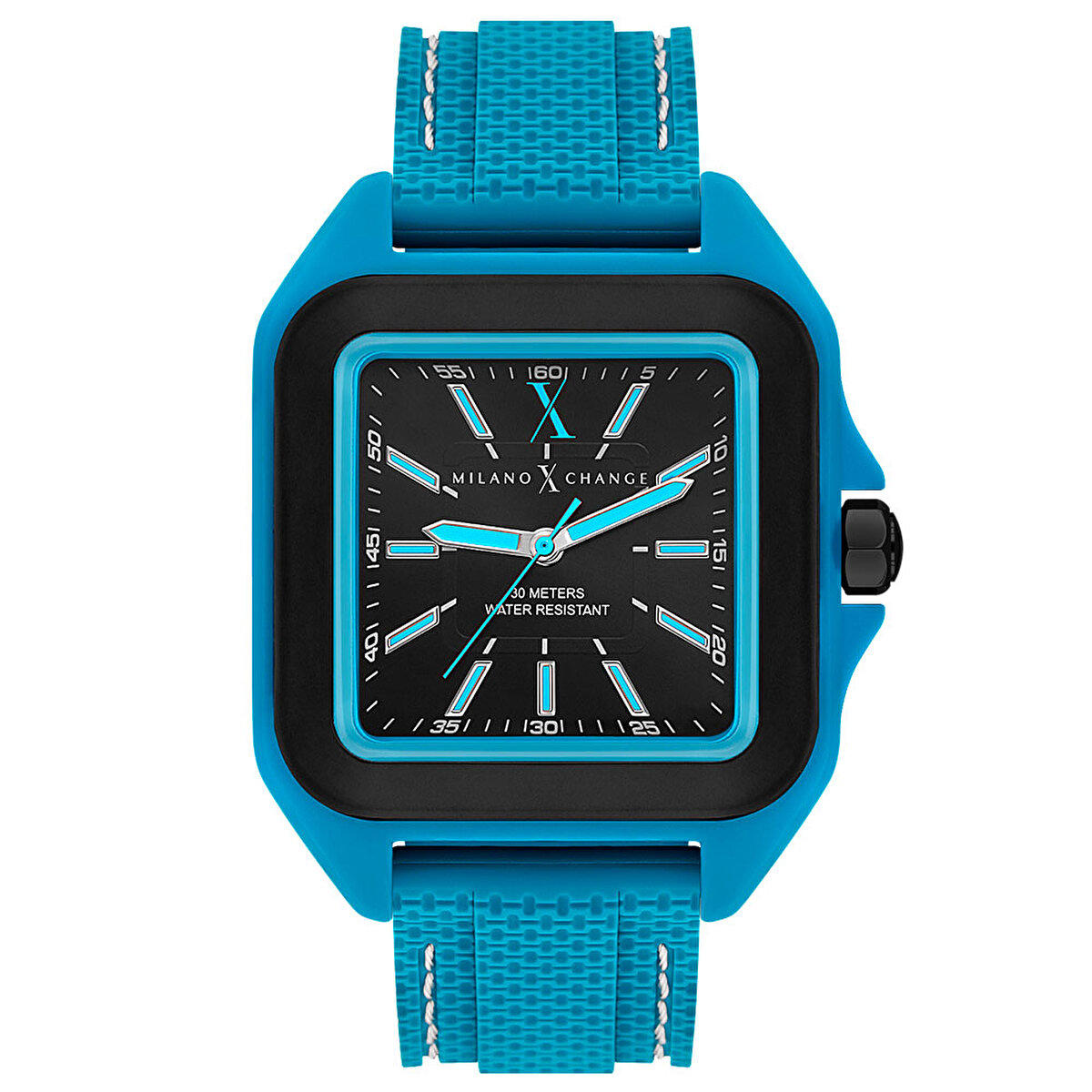 Milano X Change MXU10001 Takvimli 38 mm Mavi Çelik Kordon Analog Erkek Kol Saati