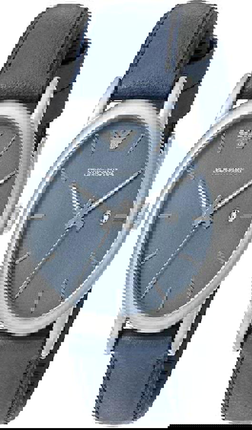 Emporio Armani AR1972 Takvimli 42 mm Lacivert Deri Kordon Analog Kol Saati