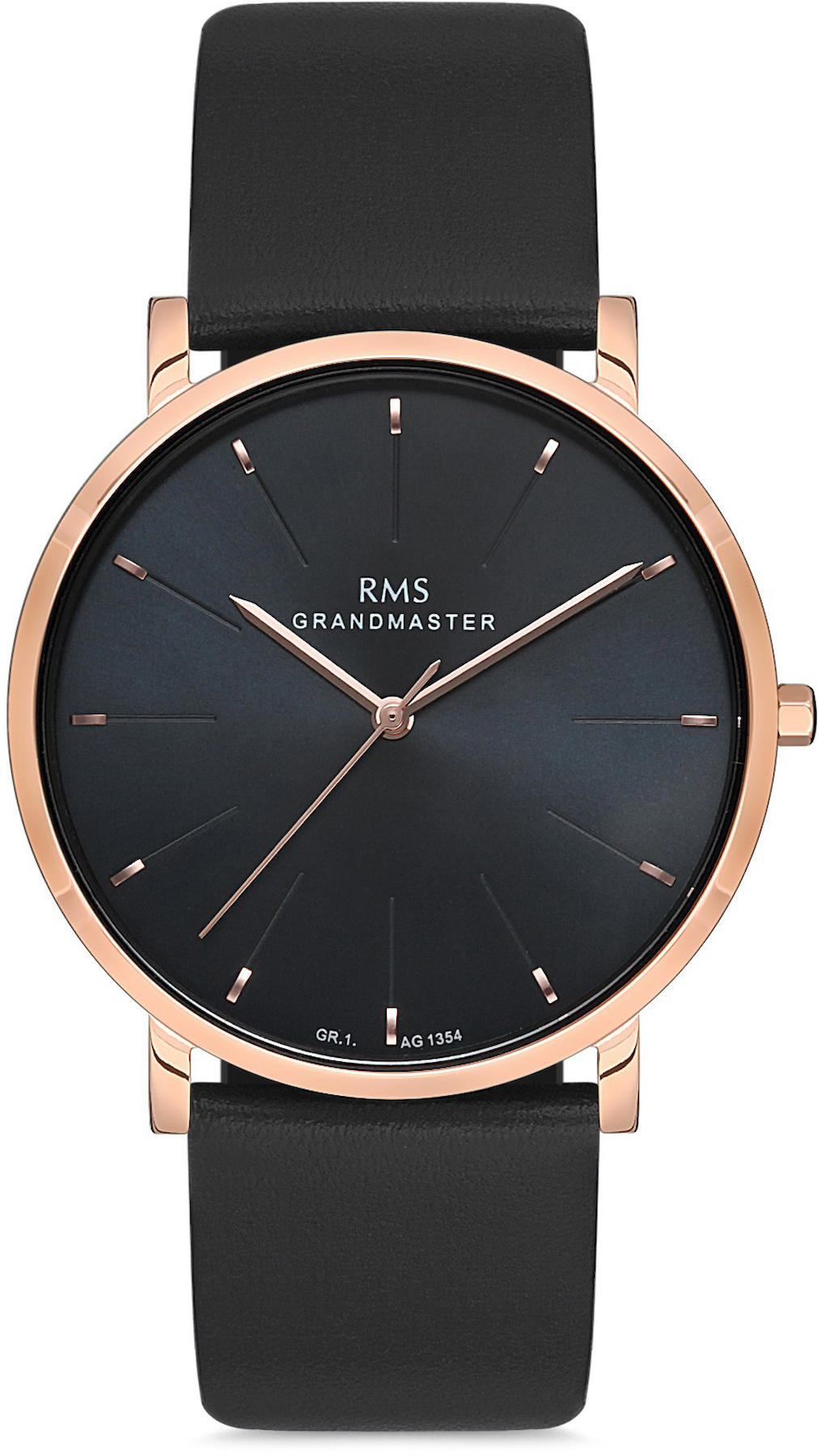 Romanson GR.1.AG1354.13 42 mm Siyah Deri Kordon Analog Kol Saati