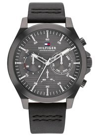 Tommy Hilfiger TH1710634 Takvimli 45 mm Siyah Deri Kordon Analog Erkek Kol Saati