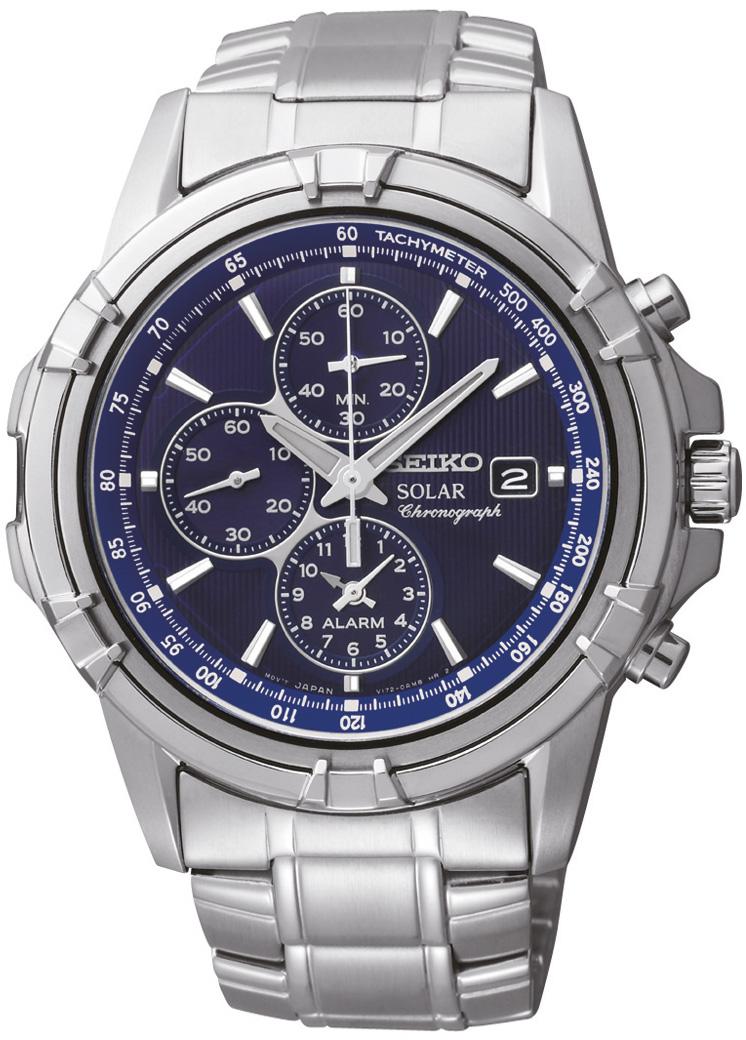 Seiko SSC141P Takvimli 44 mm Çelik Kordon Analog Kol Saati