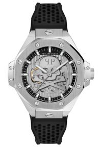 Philipp Plein PWPFA0124 46-50 mm Siyah Silikon Kordon Analog Erkek Kol Saati