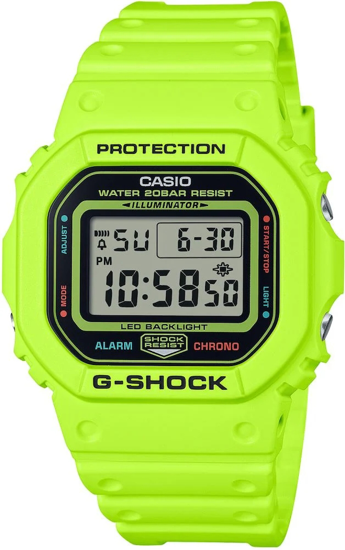 Casio DW-5600EP-9DR Takvimli 43 mm Yeşil Plastik Kordon Dijital Erkek Kol Saati