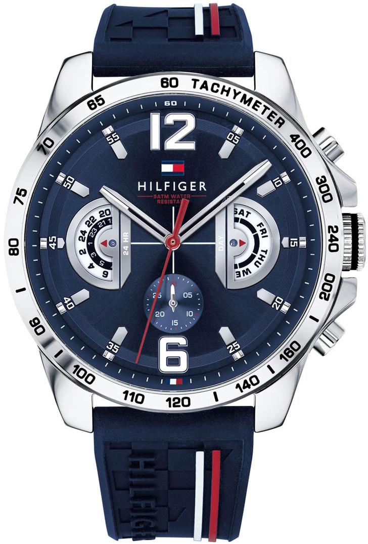 Tommy Hilfiger TH1791476 Takvimli 46 mm Lacivert Silikon Kordon Analog Erkek Kol Saati