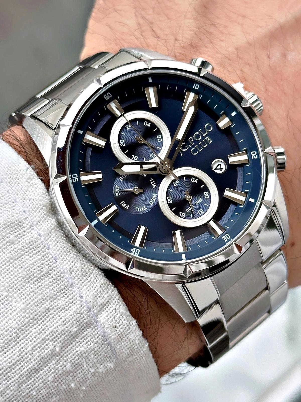 Jg. Polo Club JPC09232261M1 Takvimli Çelik Kordon Analog Erkek Kol Saati