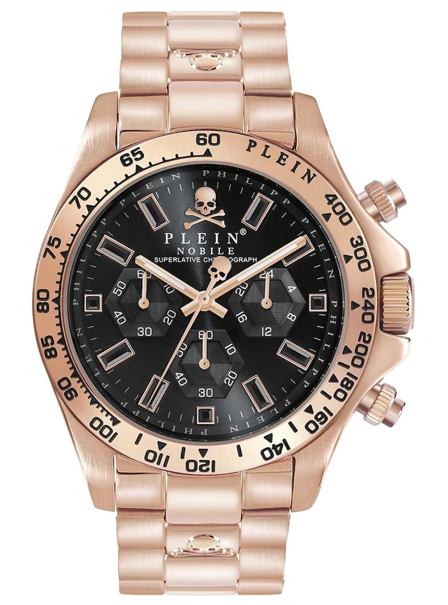 Philipp Plein PWCAA0921 Takvimli 43 mm Rose Gold Çelik Kordon Analog Erkek Kol Saati
