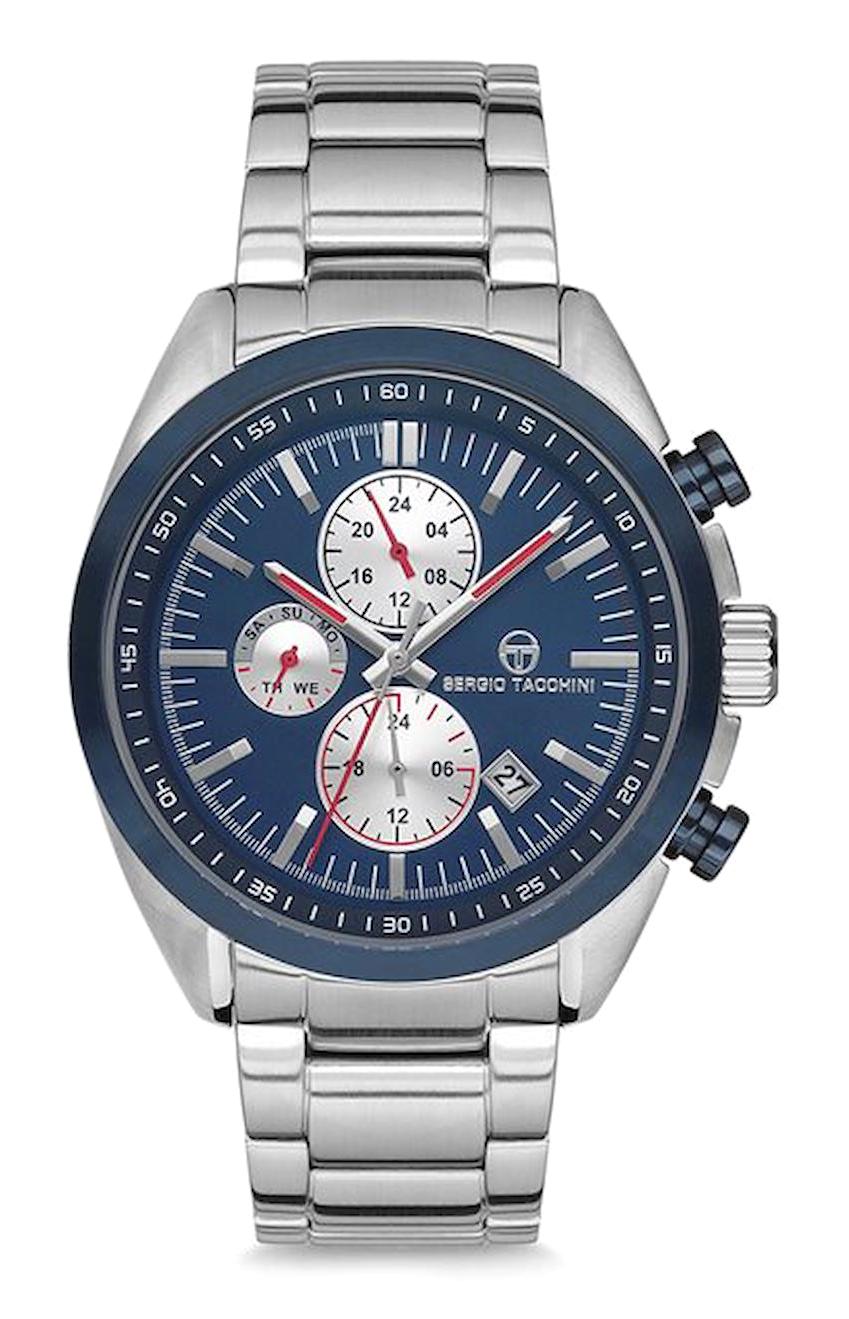 Sergio Tacchini ST.5.143.03 Takvimli 41-45 mm Çelik Kordon Analog Erkek Kol Saati
