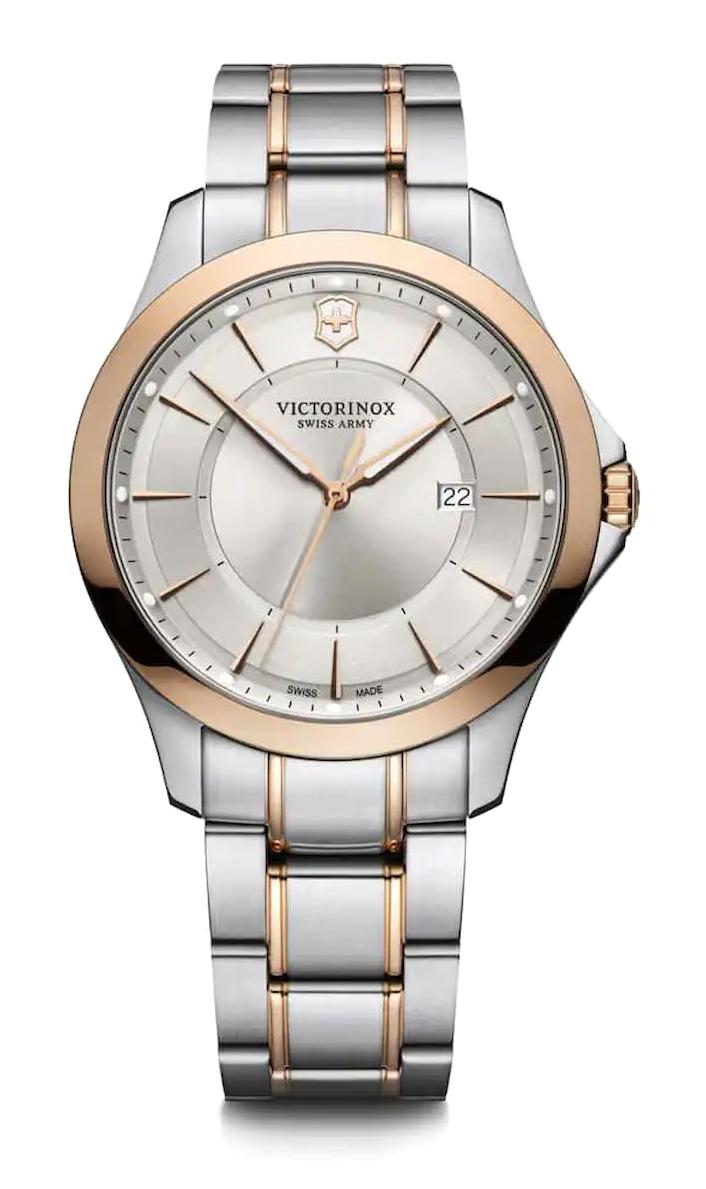 Victorinox Swiss Army 241912 Pusulalı Takvimli 40 mm Altın-Çelik Kordon Analog Kol Saati